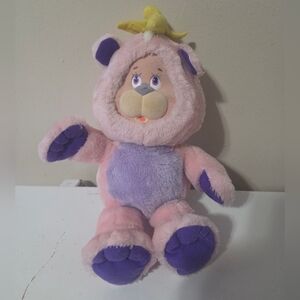 1991 Irwin Toys Precious Feelings Bear Plush Doll Changing Faces 3-Faces